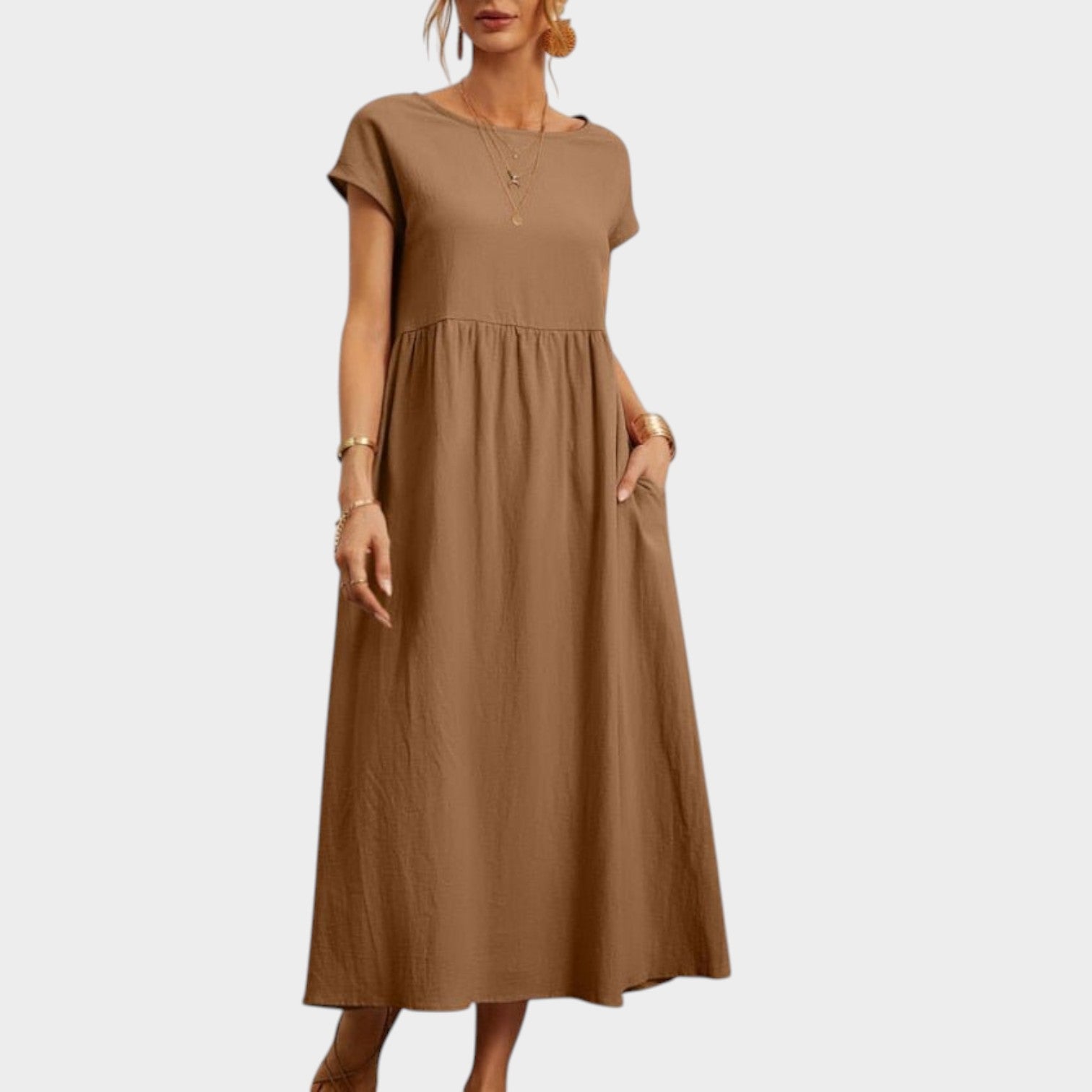 Round-Neck Summer Dress