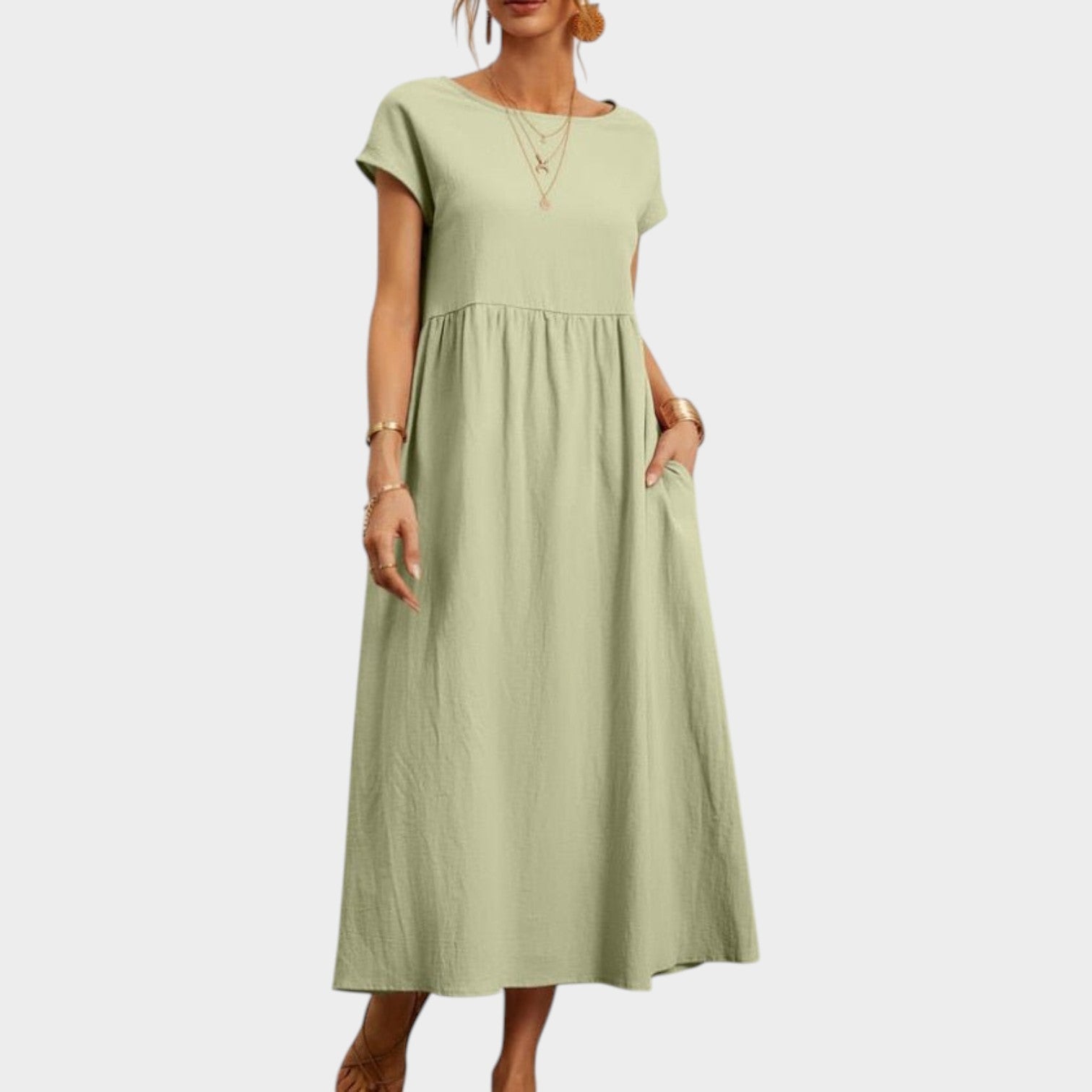Round-Neck Summer Dress