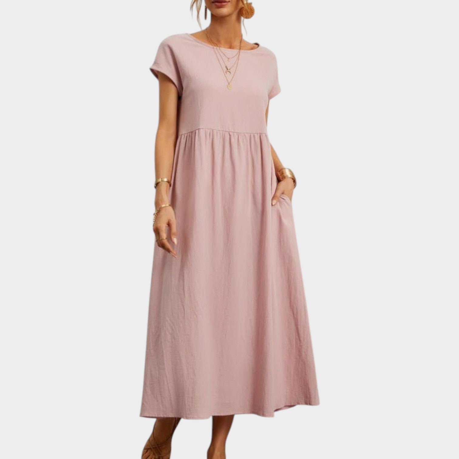 Round-Neck Summer Dress