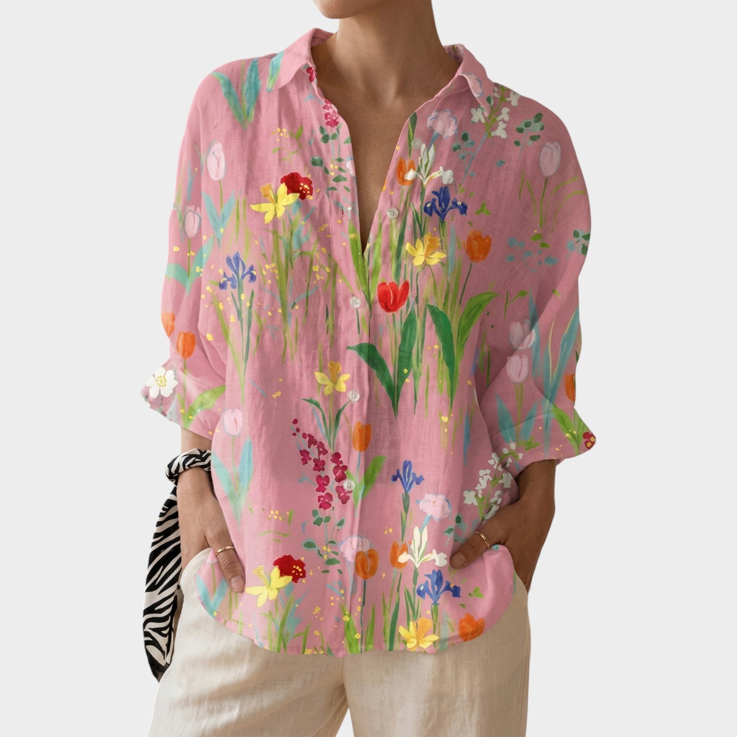 Floral Button Up Shirt