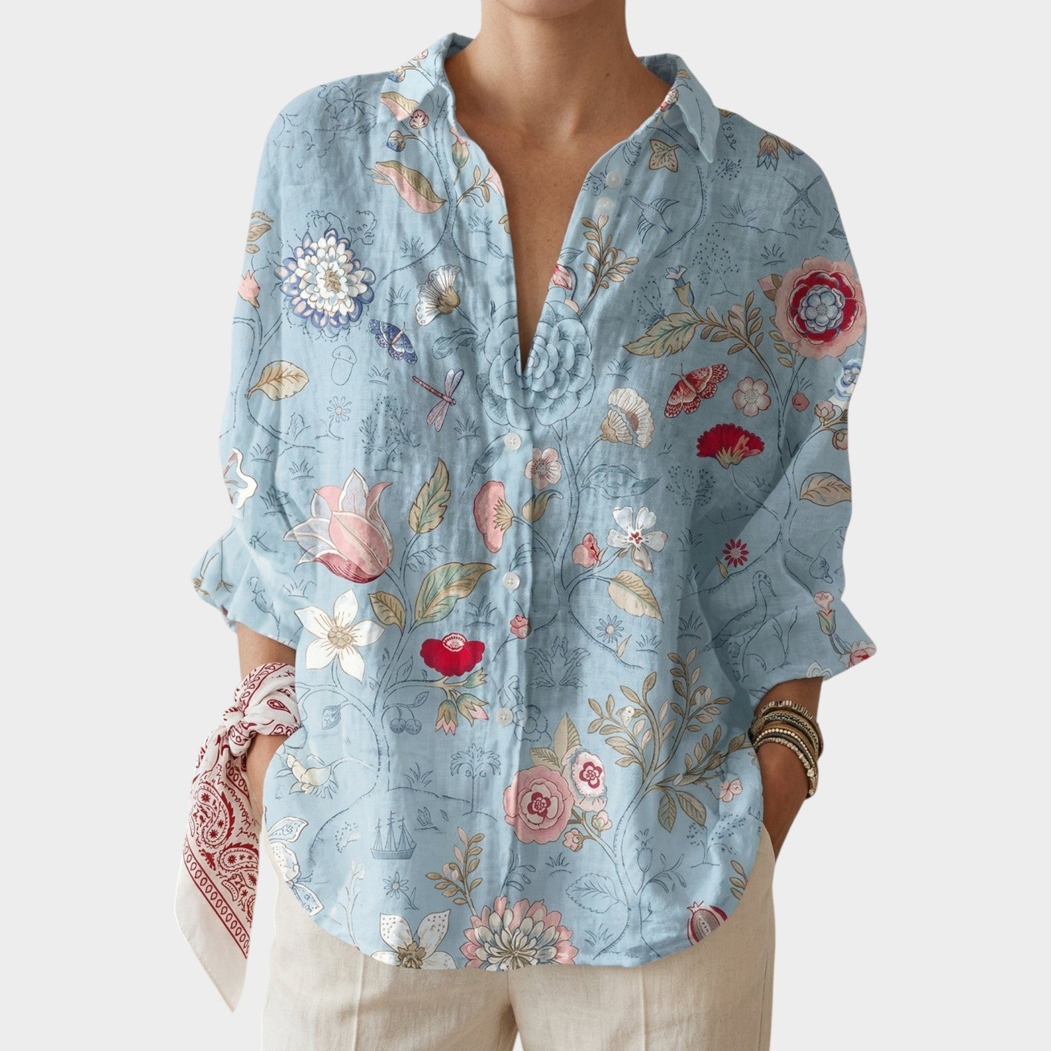 Floral Button Up Shirt