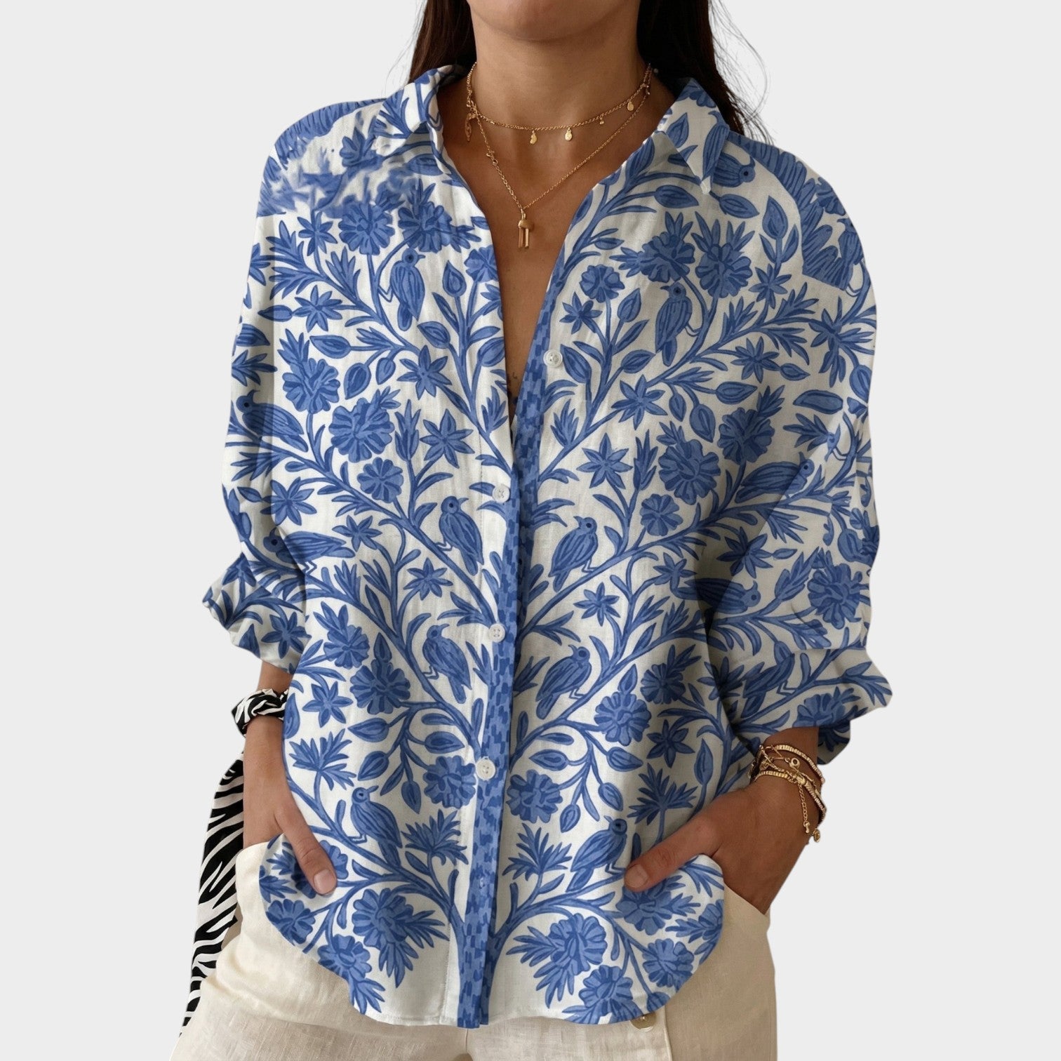 Floral Button Up Shirt