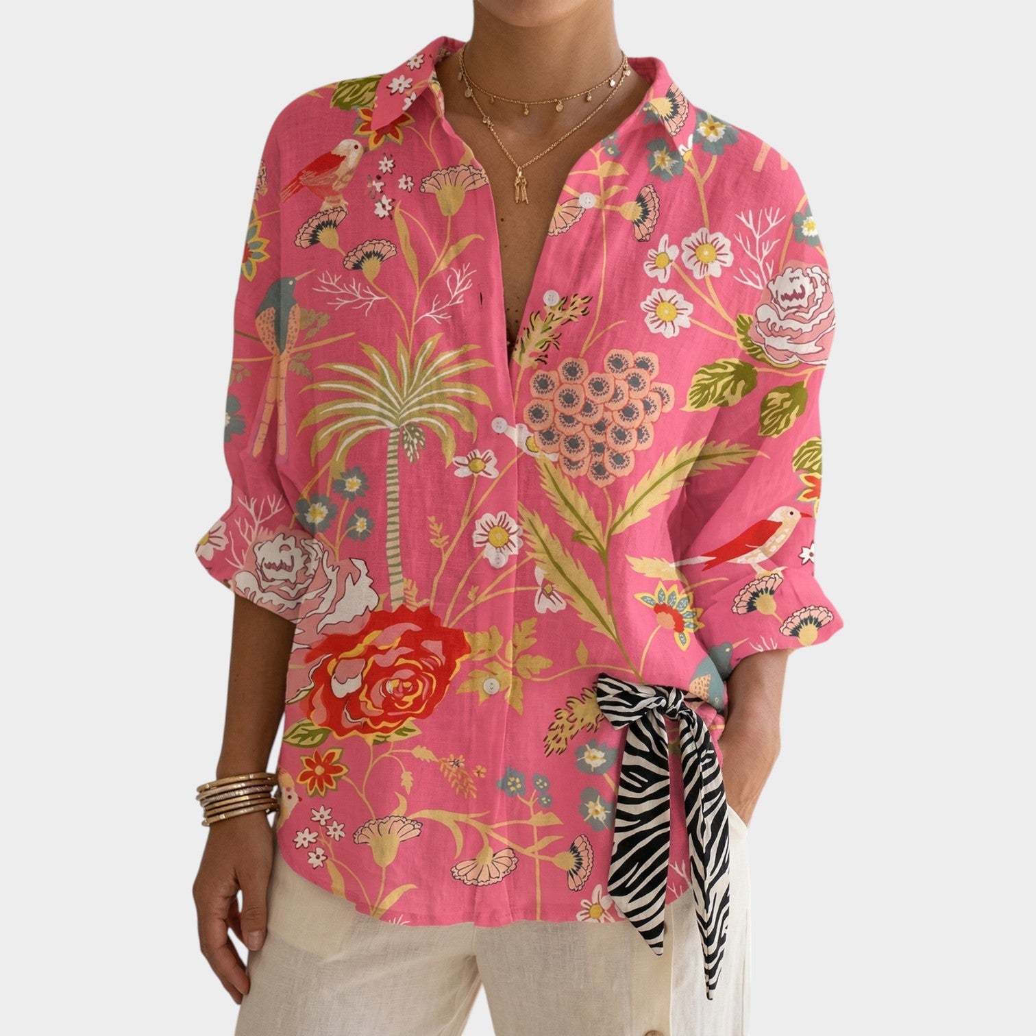 Floral Button Up Shirt