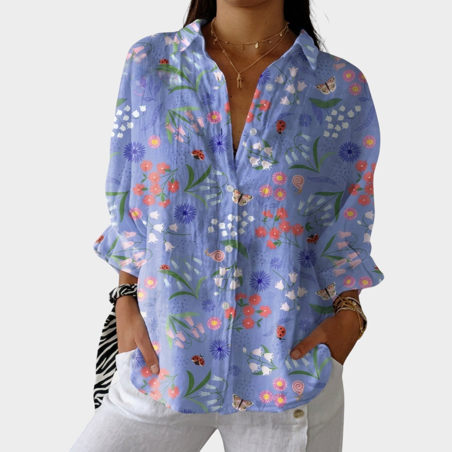Floral Button Up Shirt