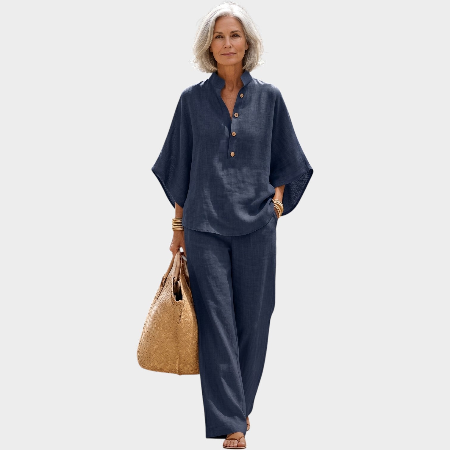Linen Matching Two Piece Set