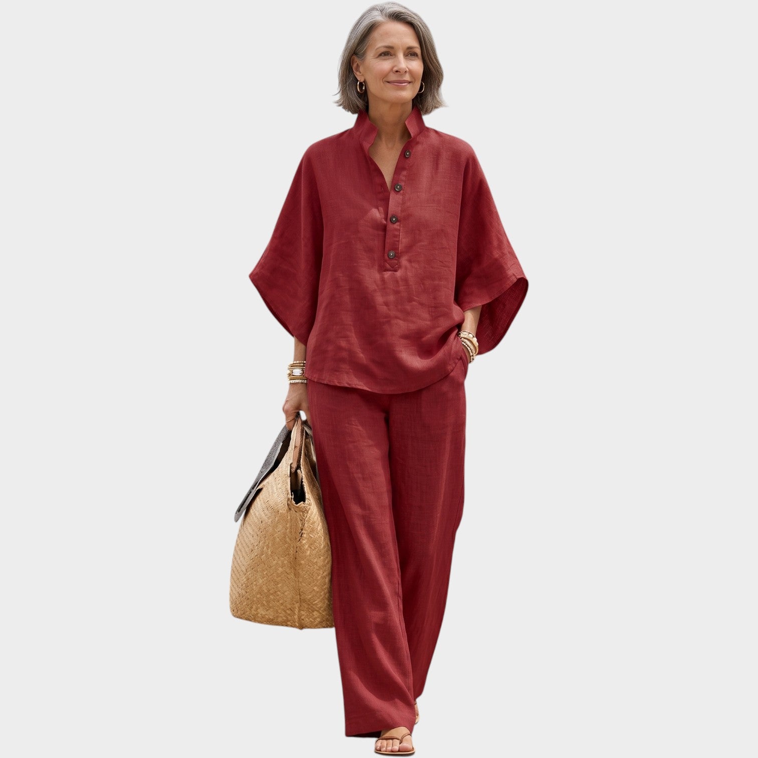 Linen Matching Two Piece Set