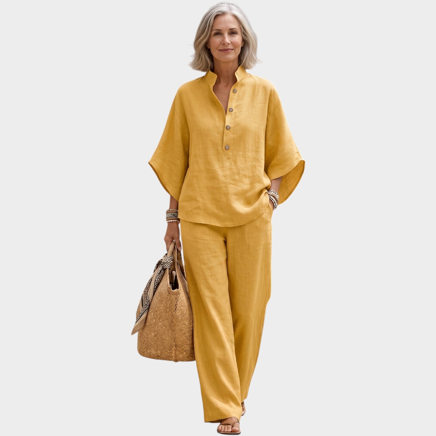 Linen Matching Two Piece Set