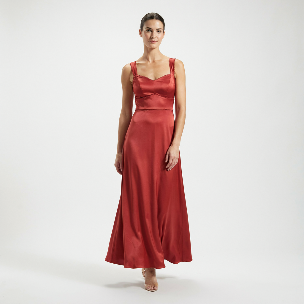 Women's Satin Maxi Dress