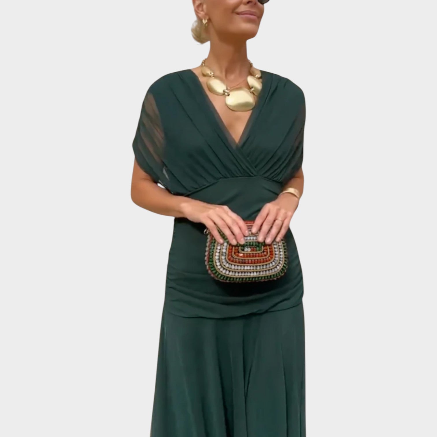 Off-Shoulder Midi Dress