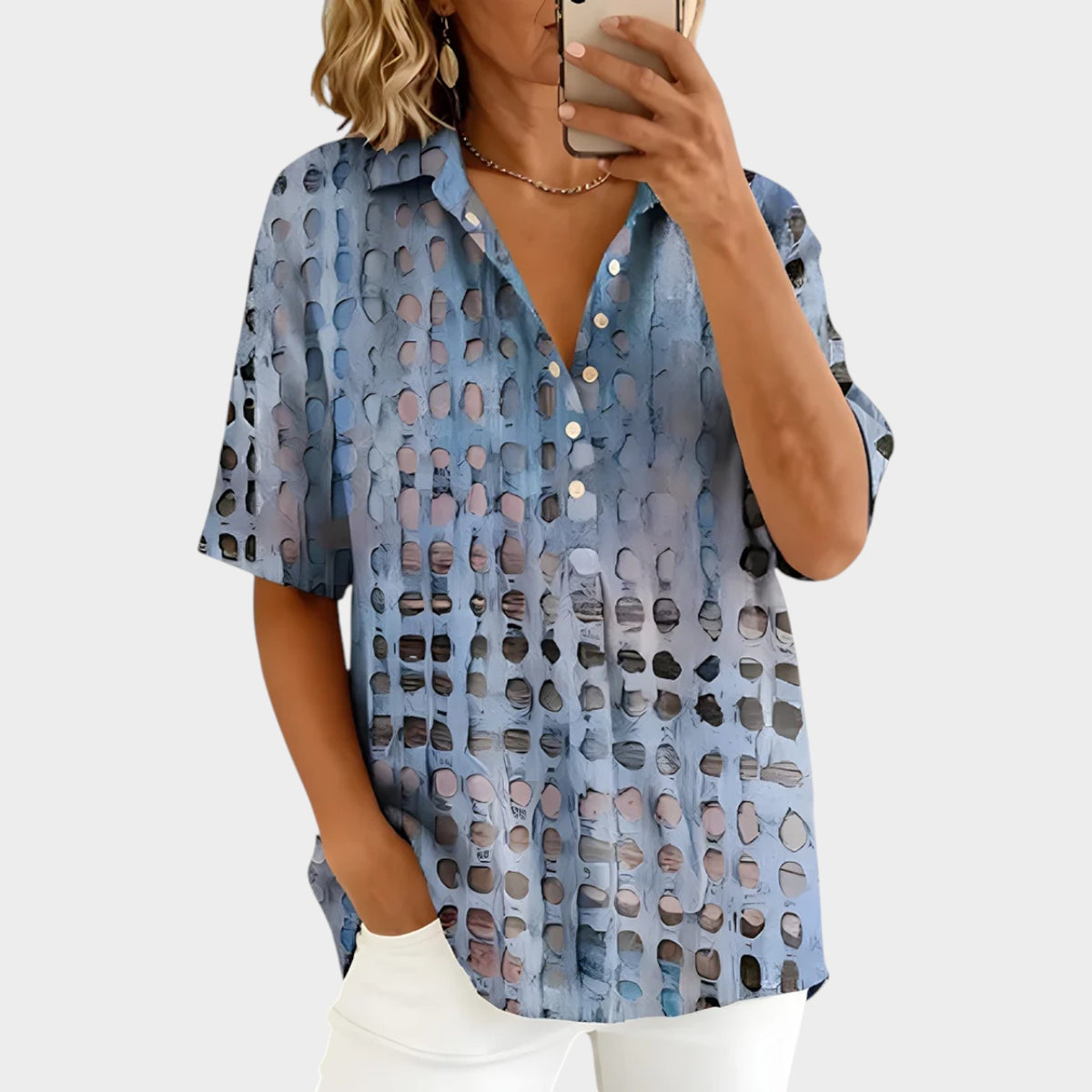 Women’s Top Relaxed Fit Lightweight Breathable Fabric