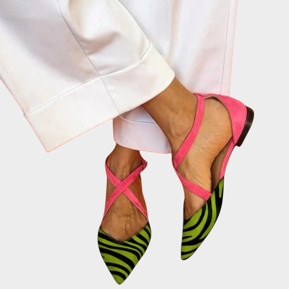 Women’s Ballet Flats Strap Detail Round Toe Lightweight