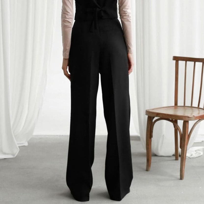 Iris | Women's Wide Leg High-Waisted Trousers