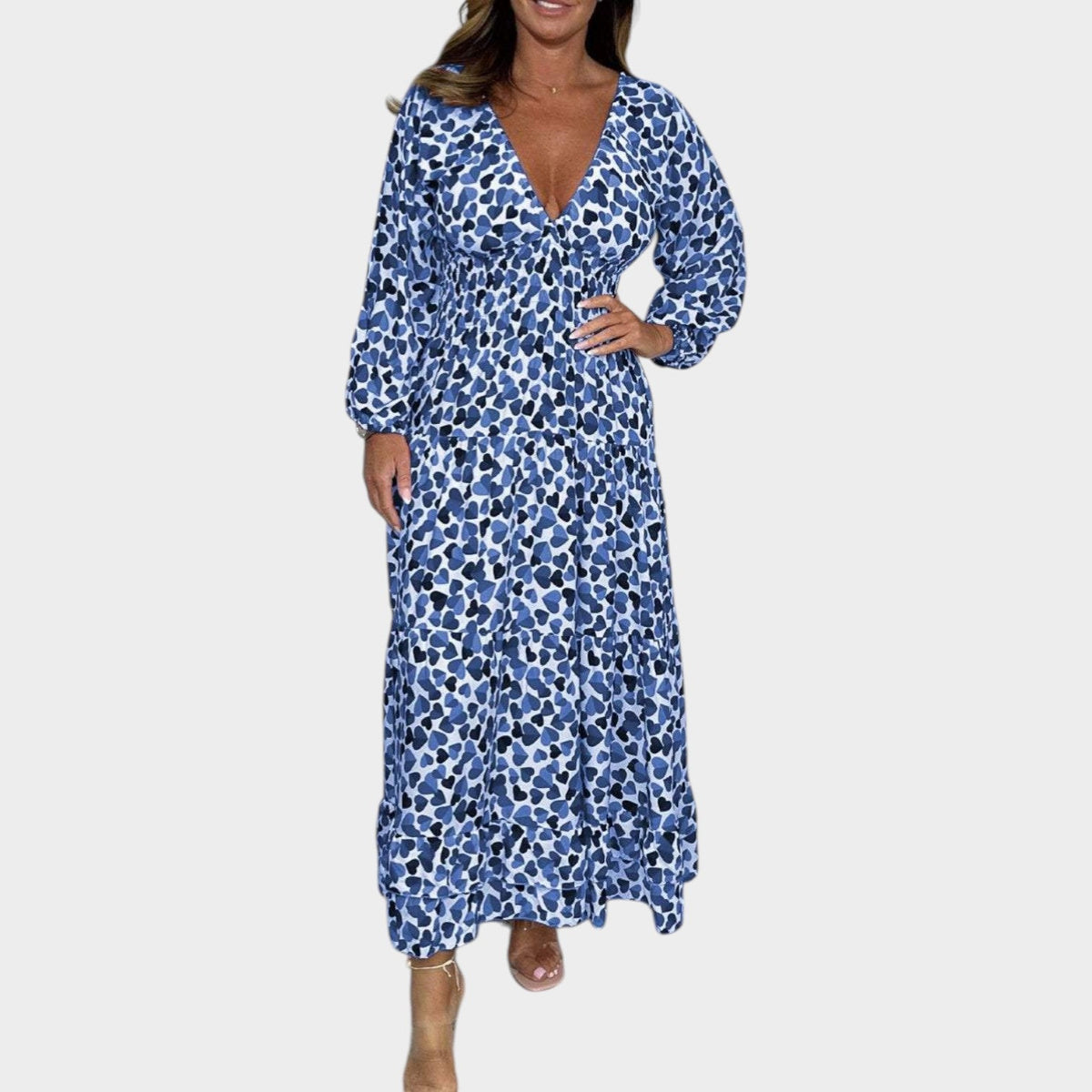 Women's Maxi Dress Long Sleeve Floral
