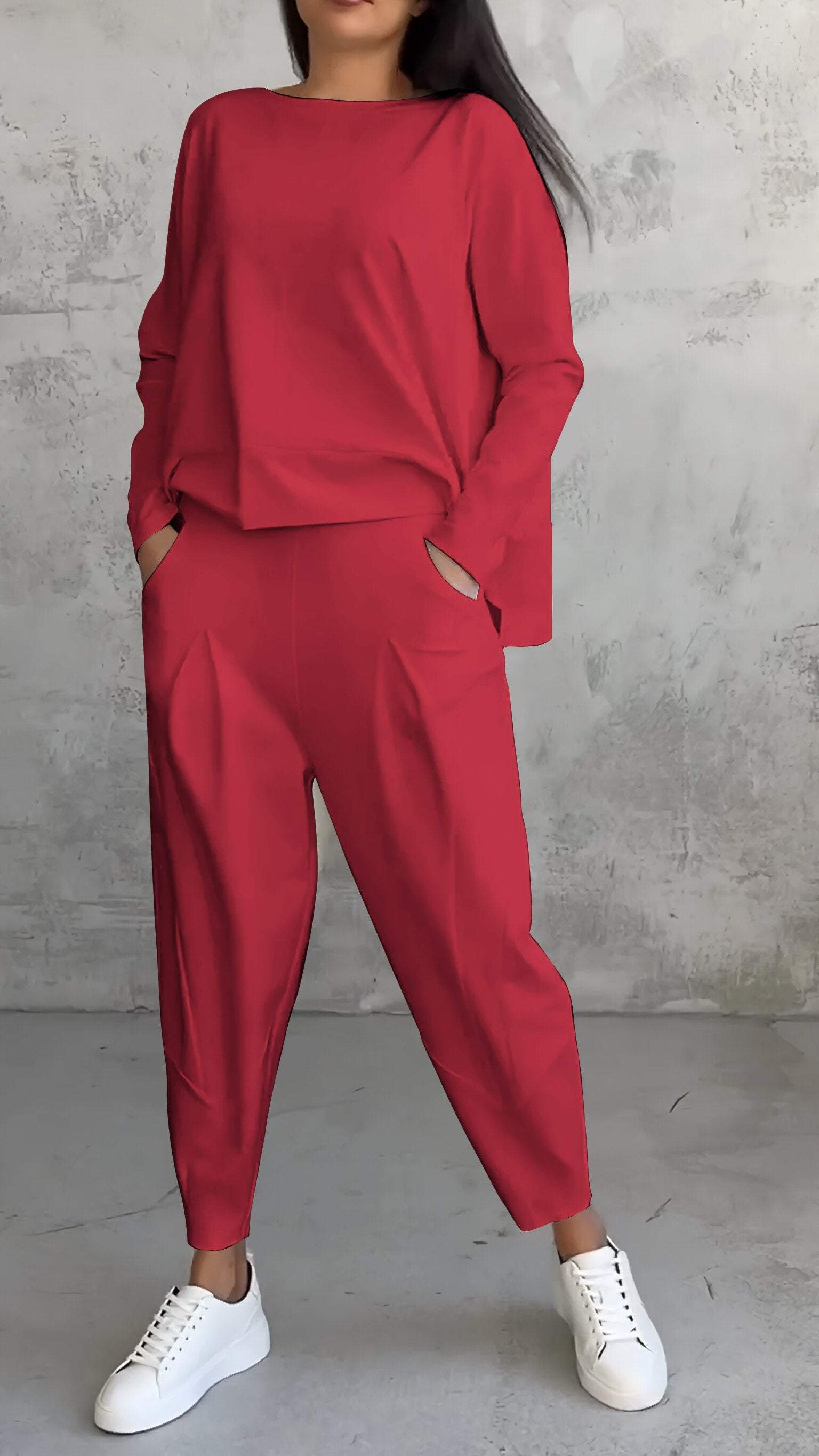 Nora | Women's Long Sleeve Top & Pants 2-Piece Lounge Set