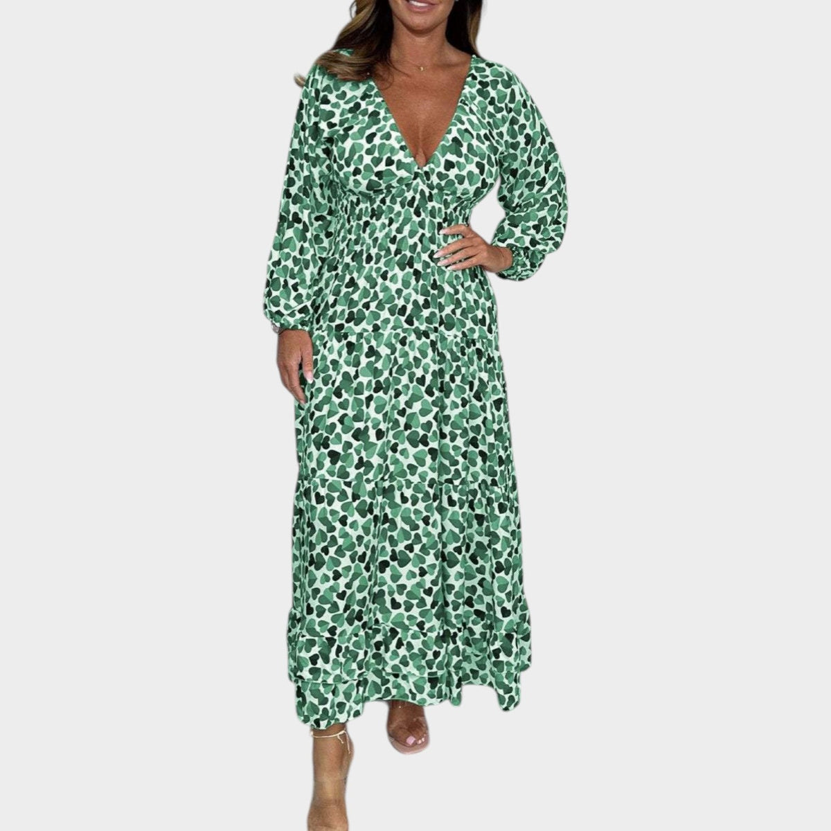 Women's Maxi Dress Long Sleeve Floral