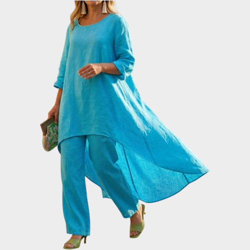 Women's Matching Set Flowy Linen Two Piece