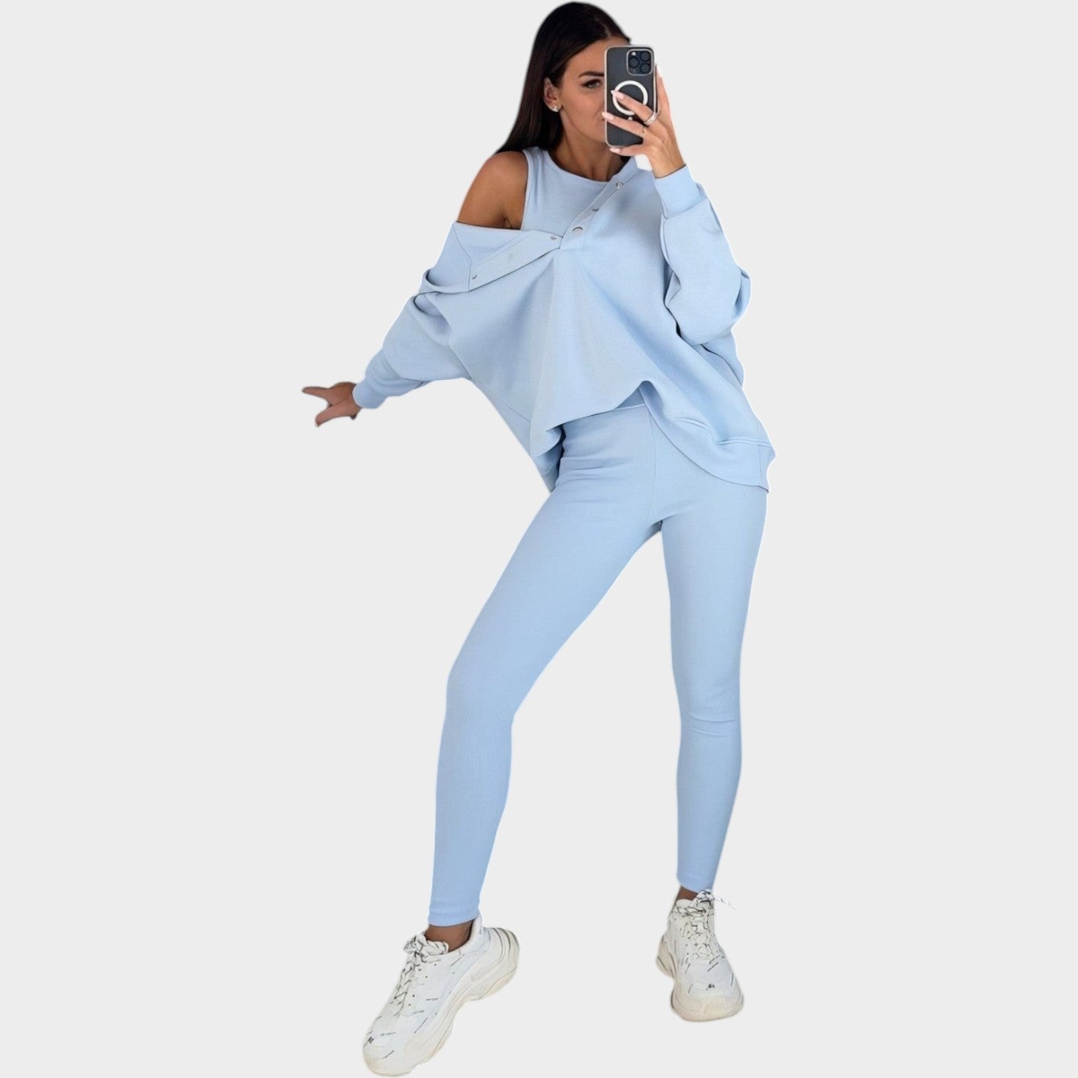 Comfort Ribbed Three Piece Lounge Set