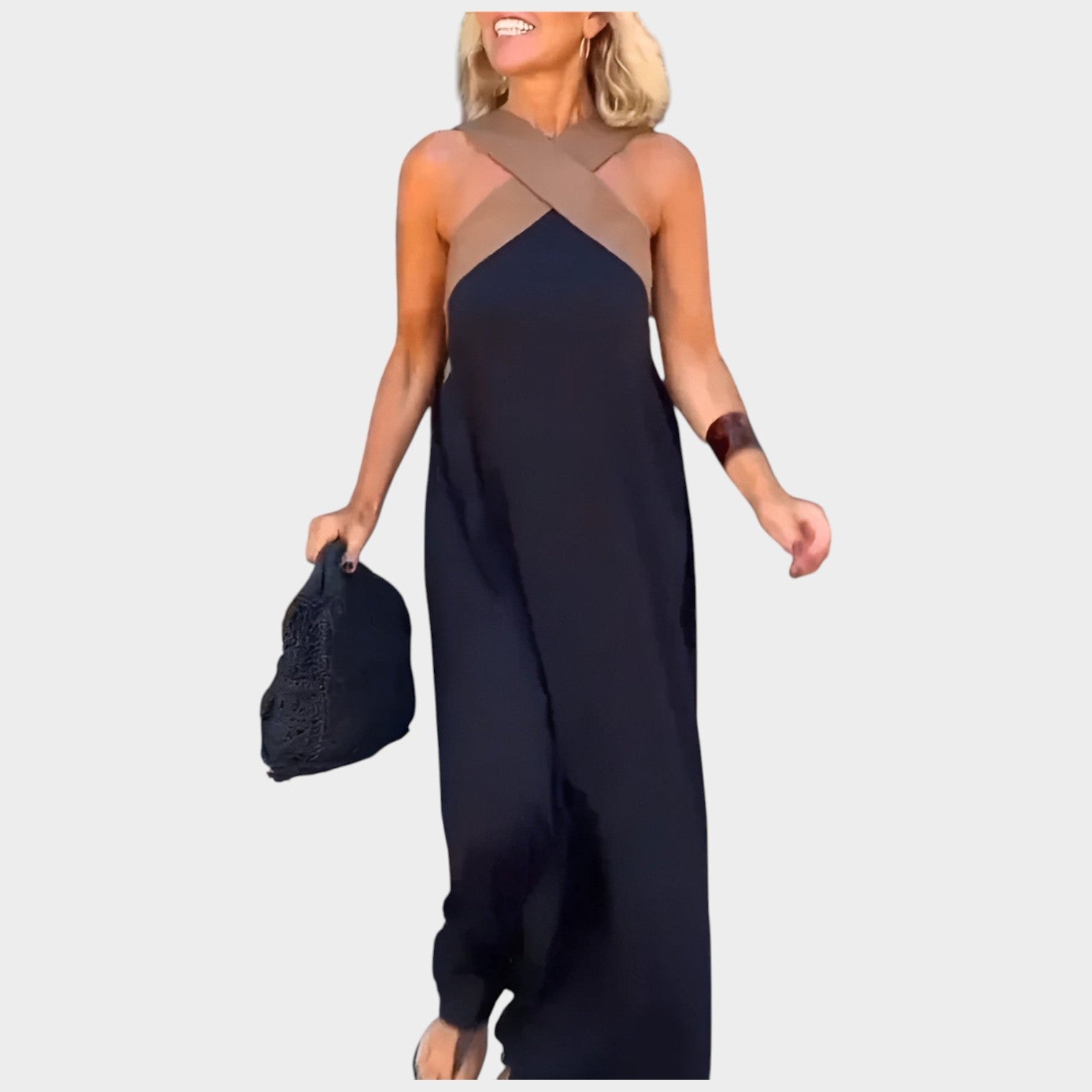 Halter Neck Maxi Dress