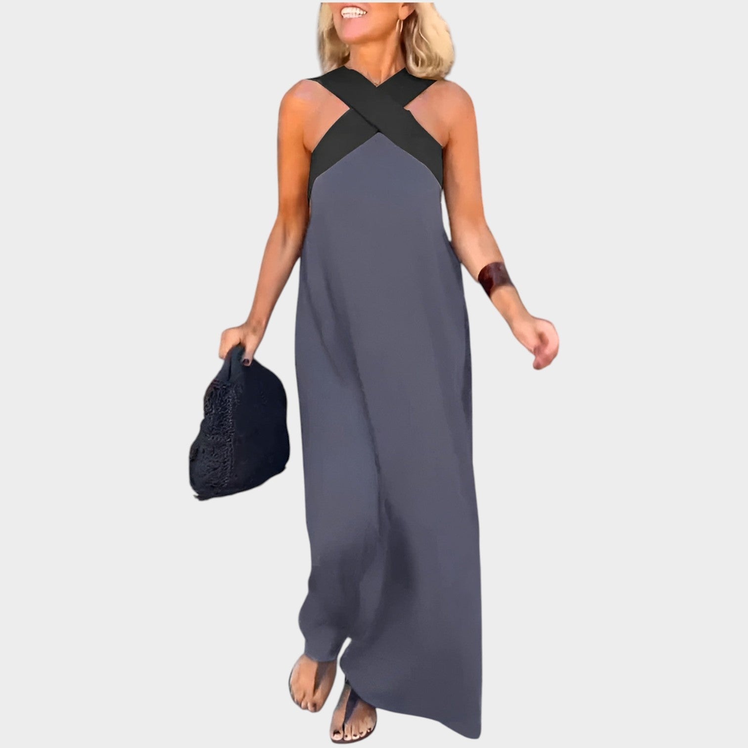 Halter Neck Maxi Dress
