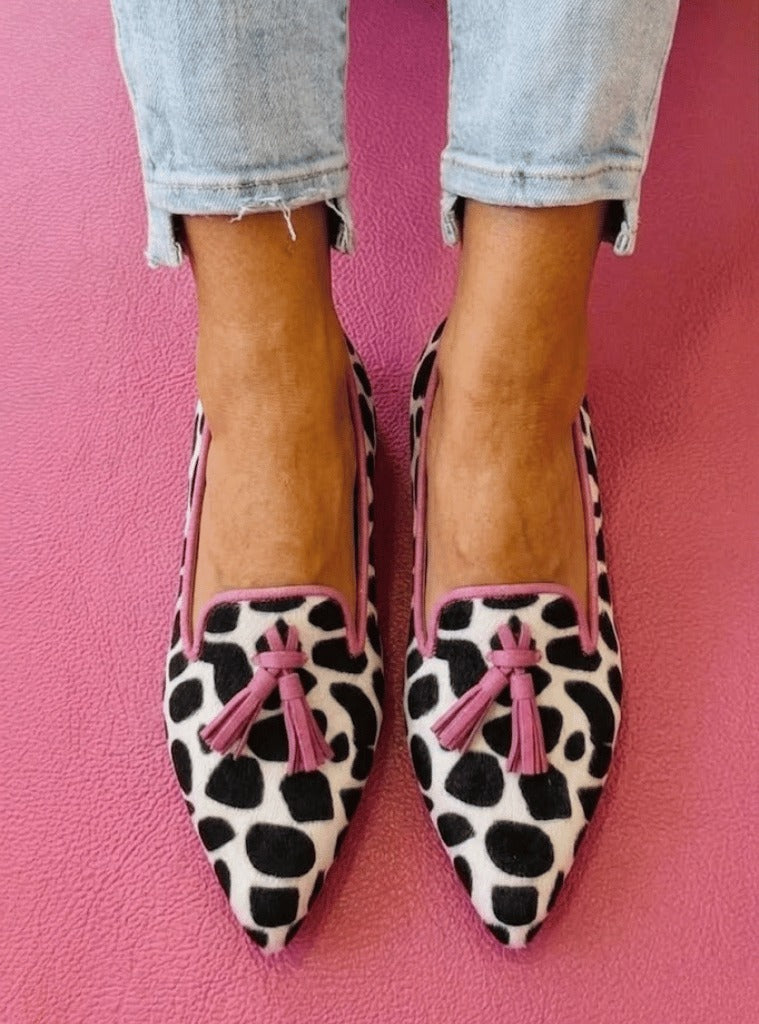 Miranda | Women's Pointed Toe Loafers with Tassel Detail
