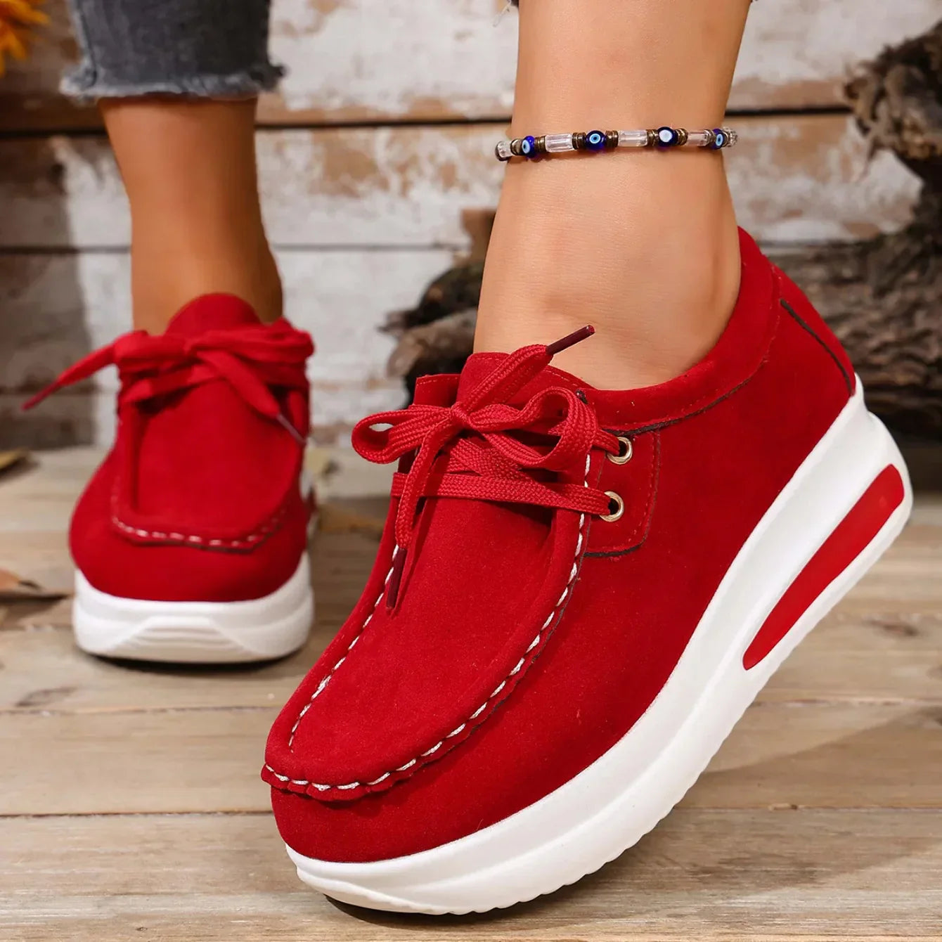 Nadia | Women's Lace-Up Platform Sneakers