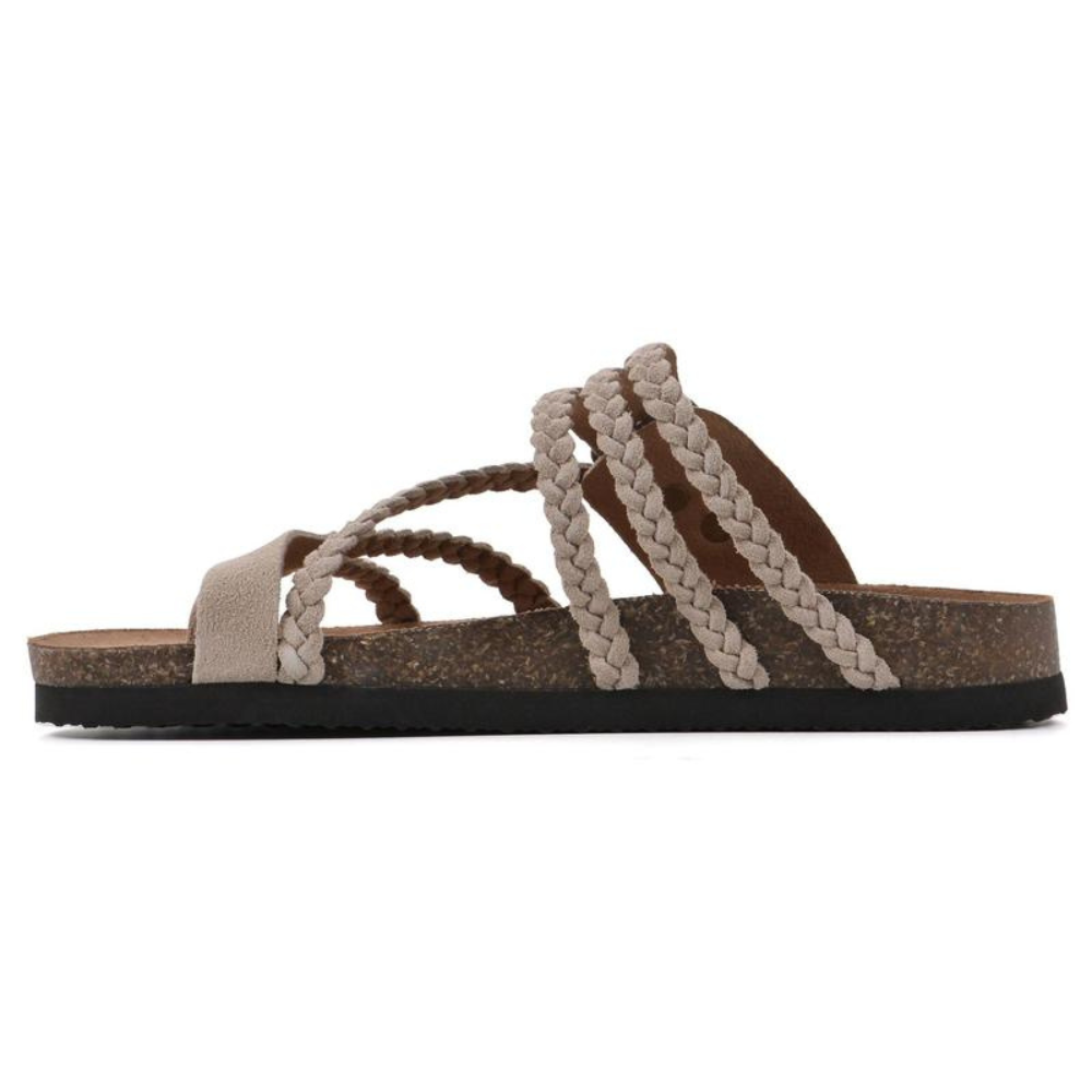 Octavia | Women's Braided Sandals with Buckle Detail