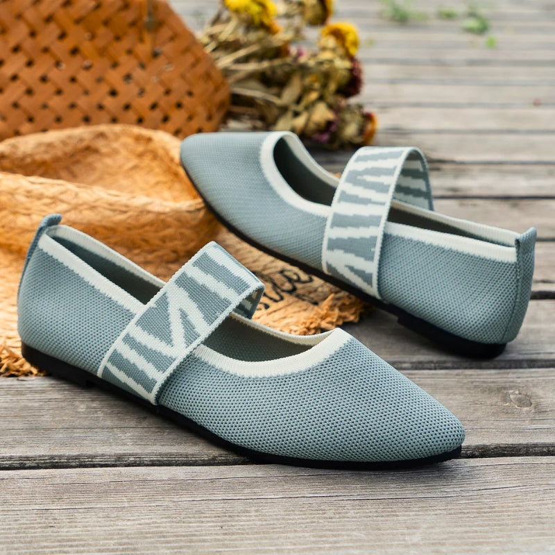 Ophelia | Women's Checkered Mary Jane Flats with Strap