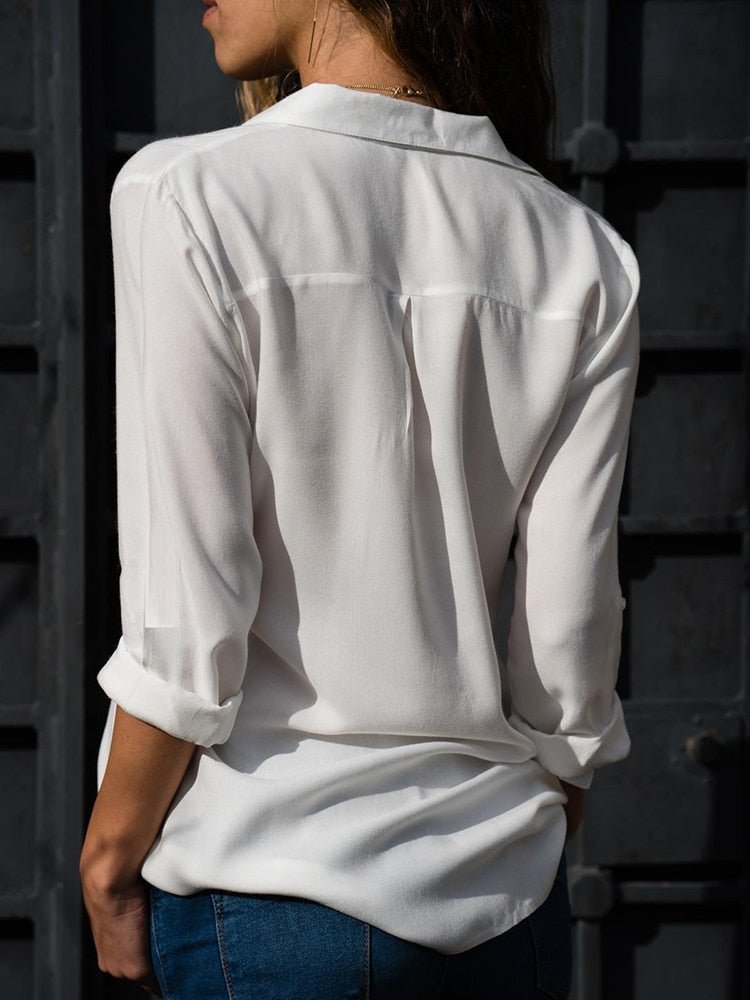 Penelope | Women's Long Sleeve Button-Up Shirt