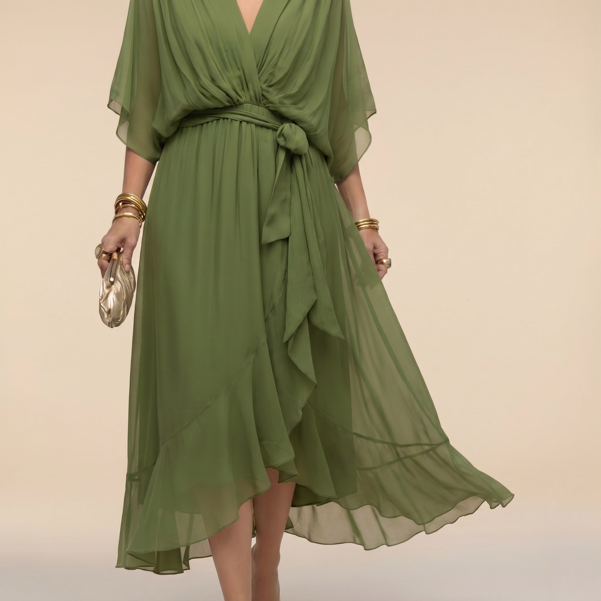 Penelope | Women's V-Neck Wrap Midi Dress" can be rewritten as:

"Penelope | Women's Midi Dress with V-Neck Wrap Design