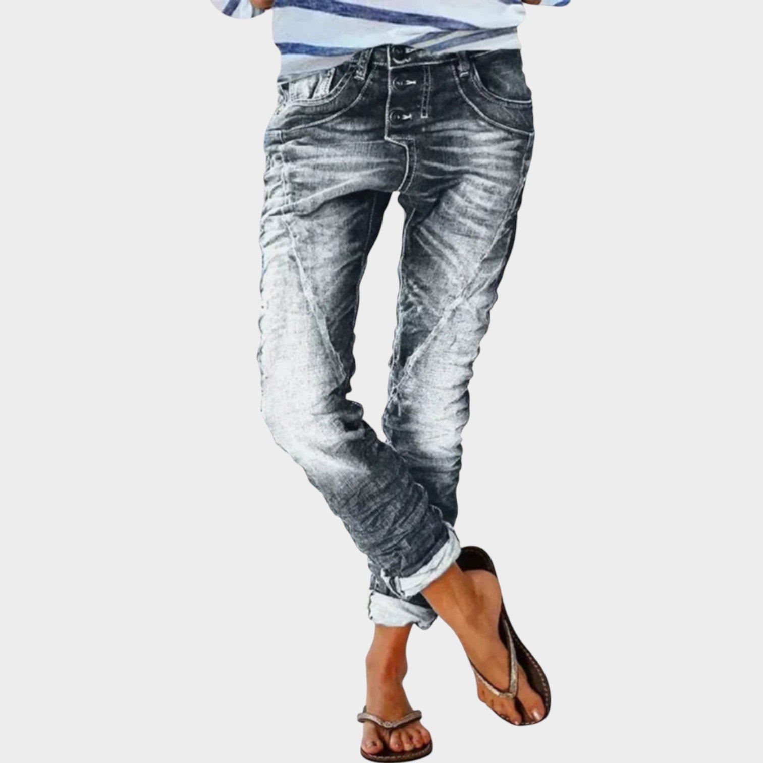 Stretch Slim Fit Denim Pants
