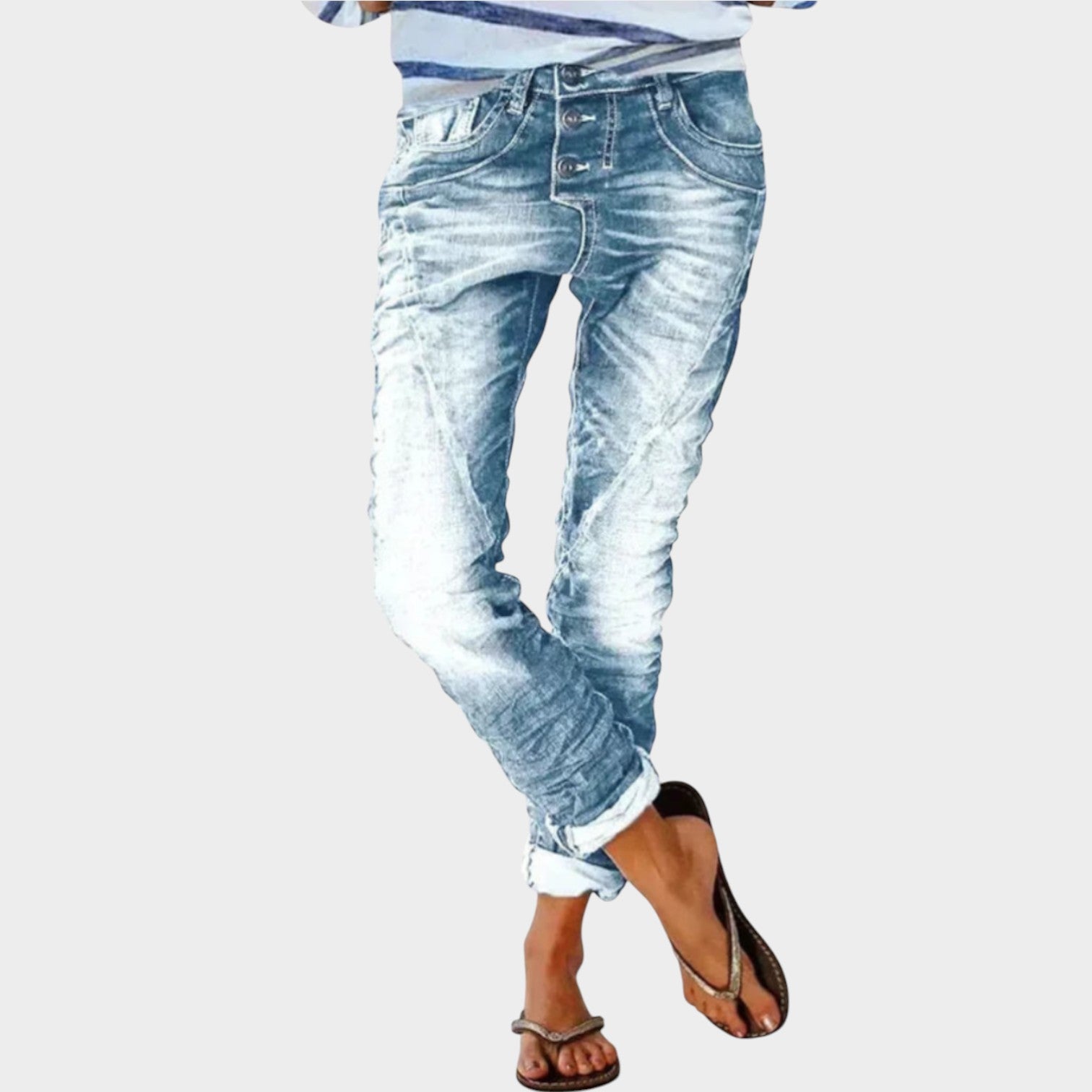 Stretch Slim Fit Denim Pants