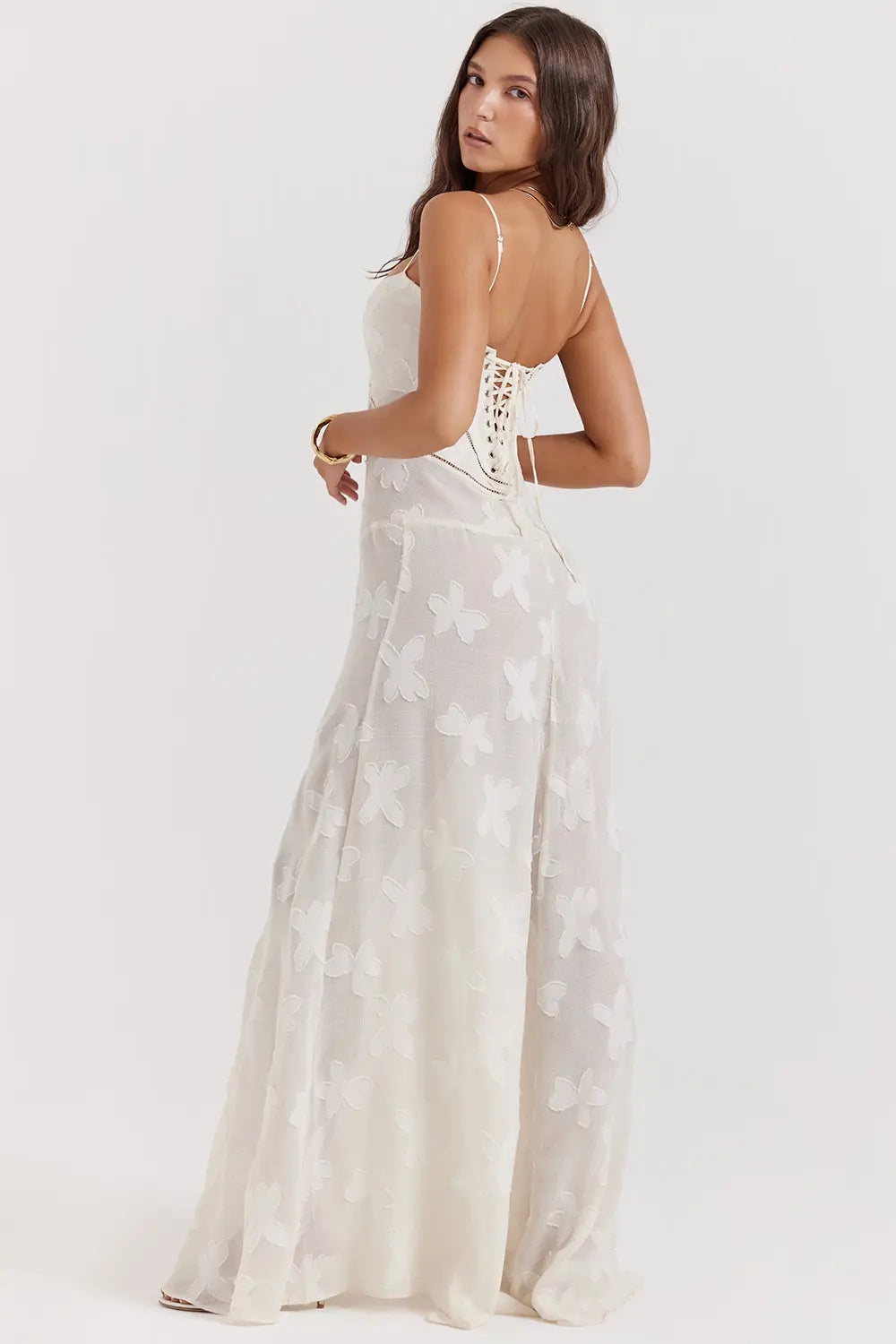 Gretchen™ | Adjustable Strapped Open Back Long Summer Dress