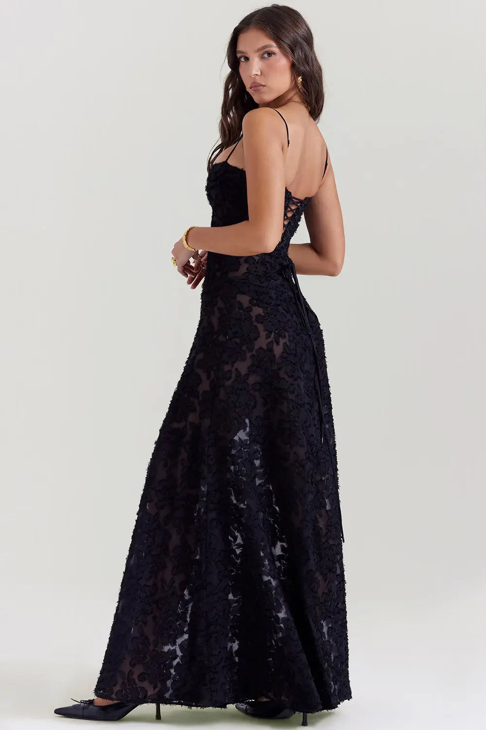 Gretchen™ | Adjustable Strapped Open Back Long Summer Dress