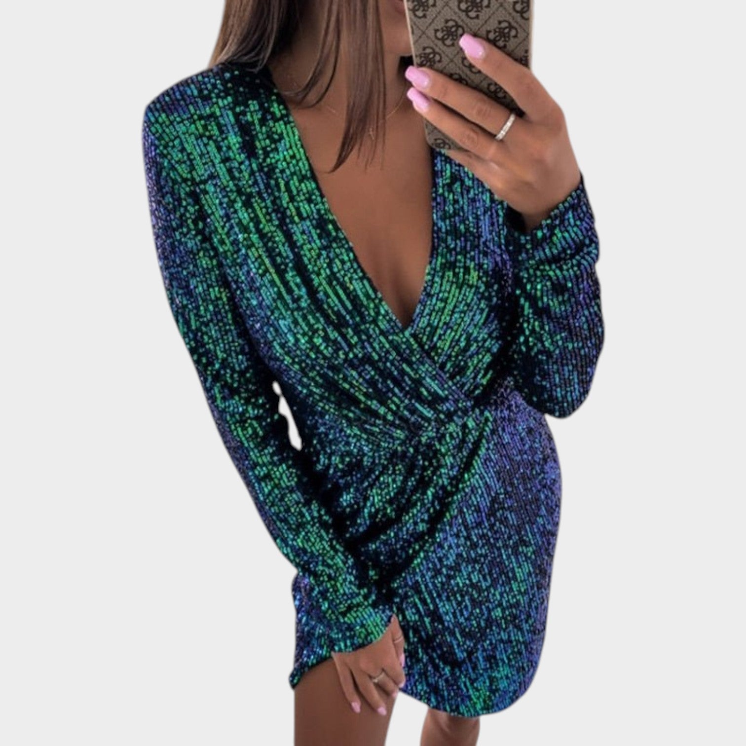 Cocktail Sequin Mini Dress