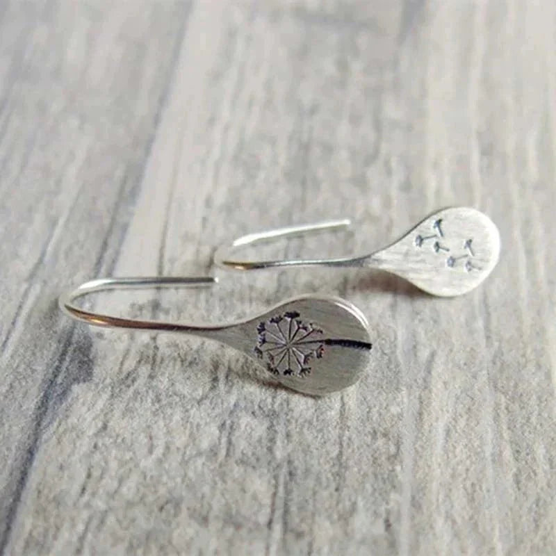 Dandelia™ | Sterling Silver Dandelion-Inspired Earrings
