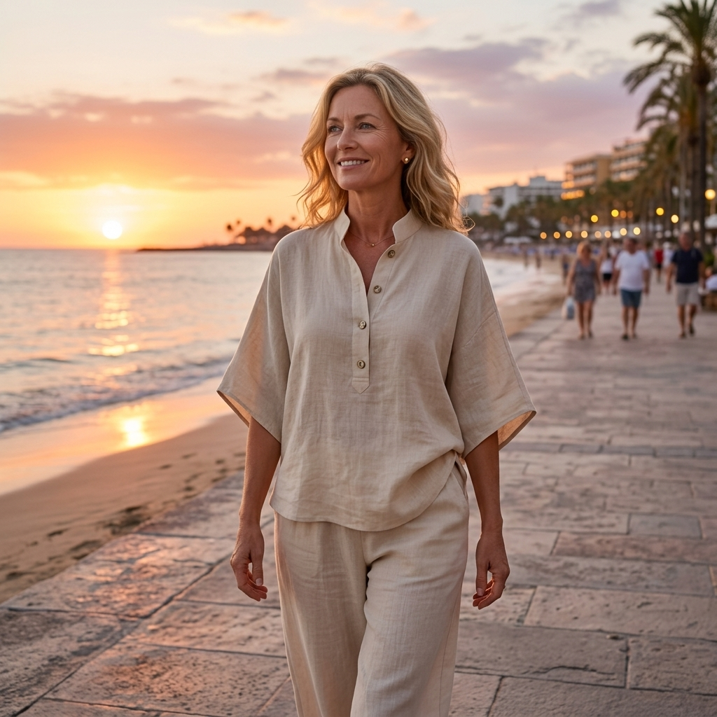 Tabitha | Women's Relaxed Button-Up Blouse Set