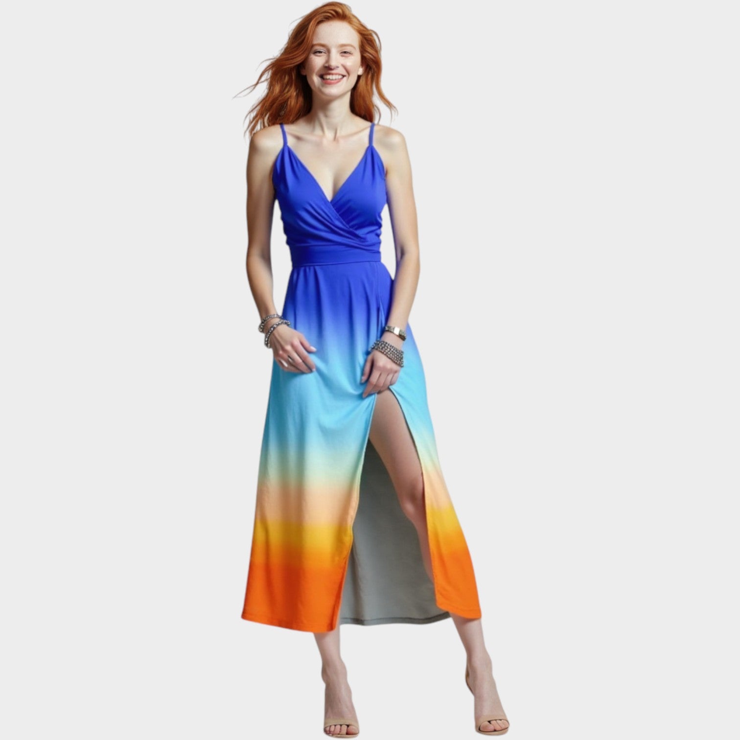 Elegant Wrap Midi Dress