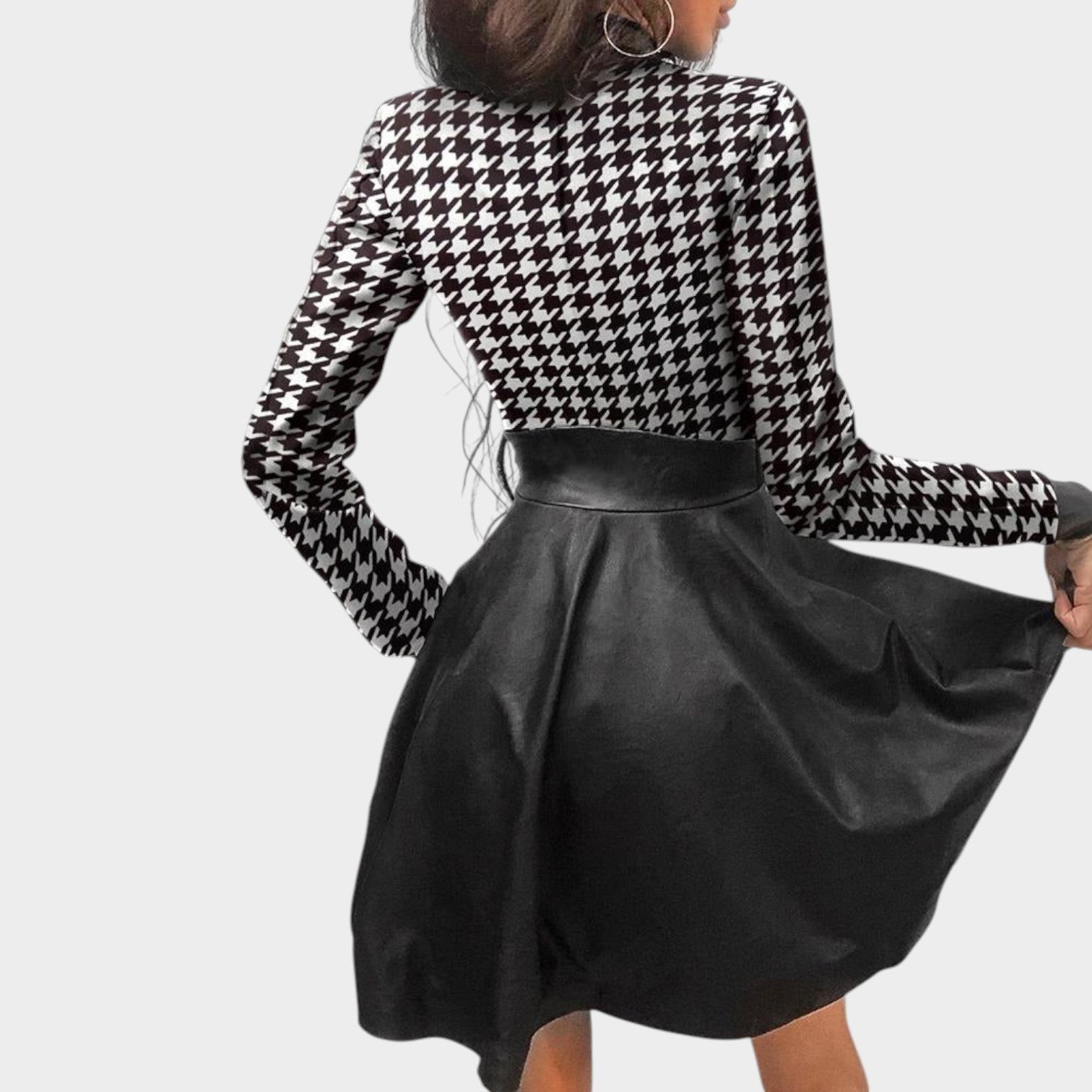 Zip Front Mini Dress