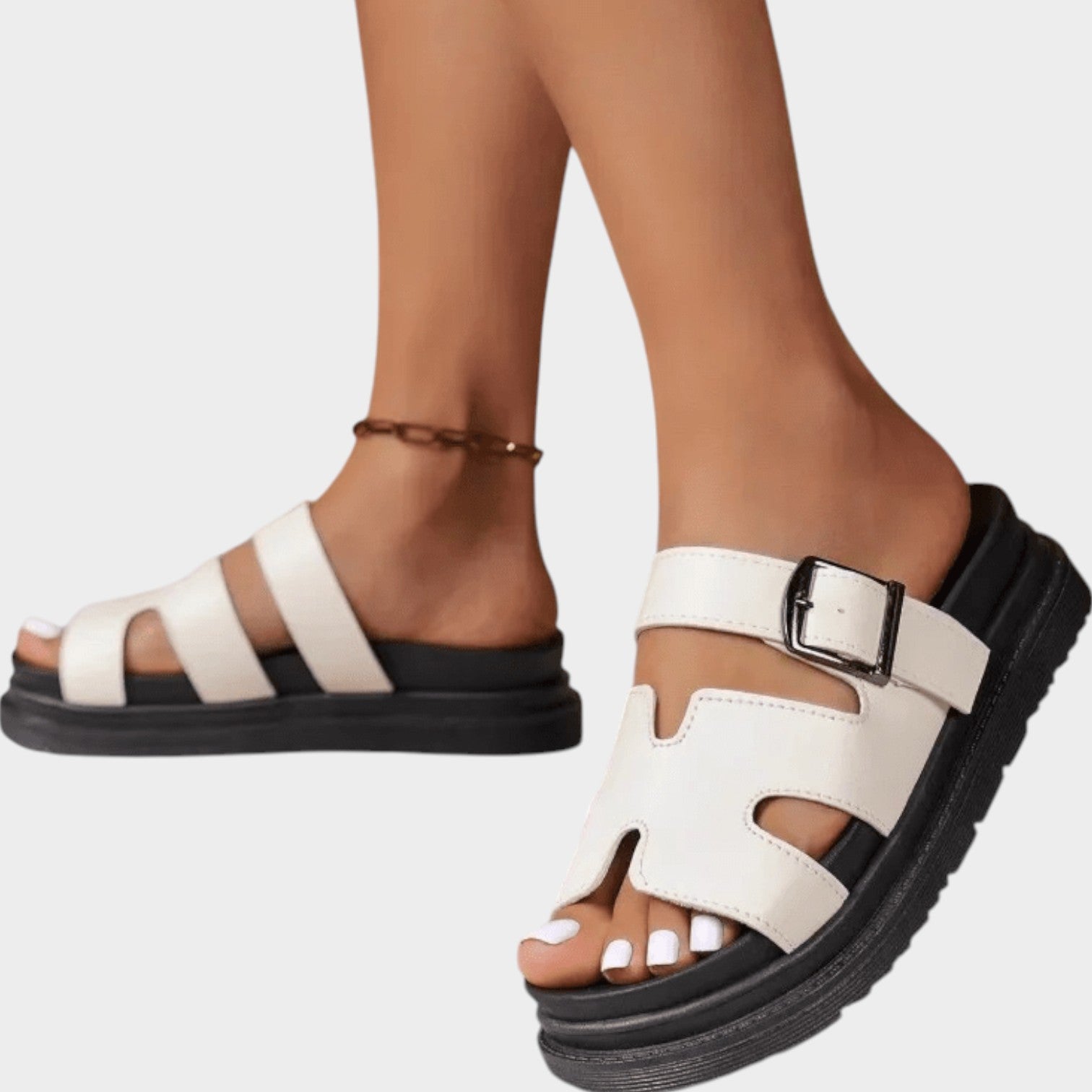 Fisherman Buckle Slide Sandals