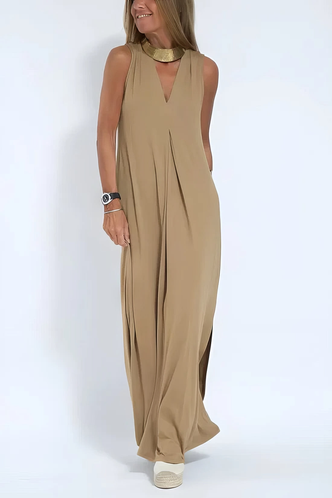Juno™ | Chic Long Dress with Matching Cardigan