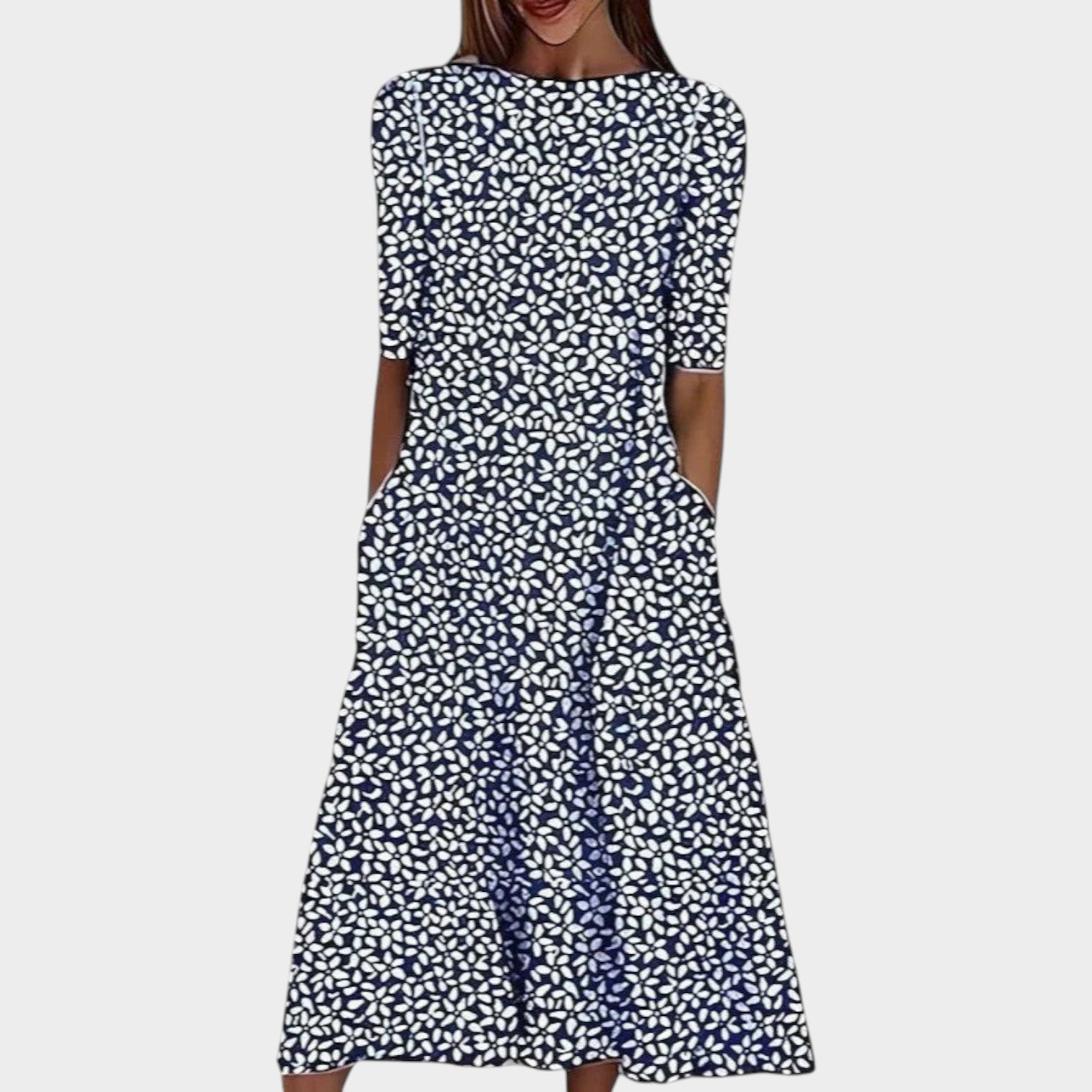 Floral Printed Midi Dress